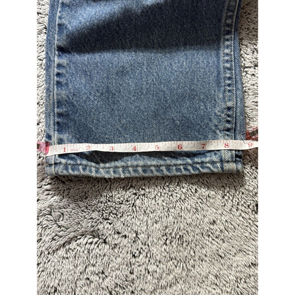 VTG Rustler Jeans Men’s 34x32 Blue Denim Distressed Faded‎ Whiskered Grunge Work - Picture 11 of 16
